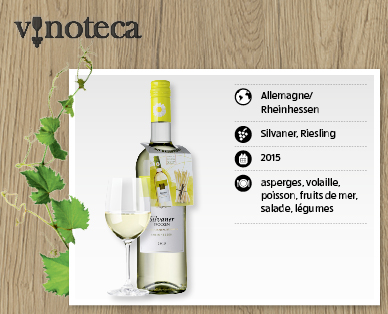 Vin pour accompagner les asperges Silvaner sec