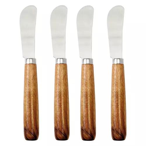 4 Pack Charcuterie Board - Spreader, Silver