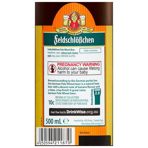 Wheat Beer Bottle 500mL