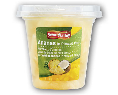 SWEET VALLEY Morceaux d'ananas dans l'eau de noix de coco