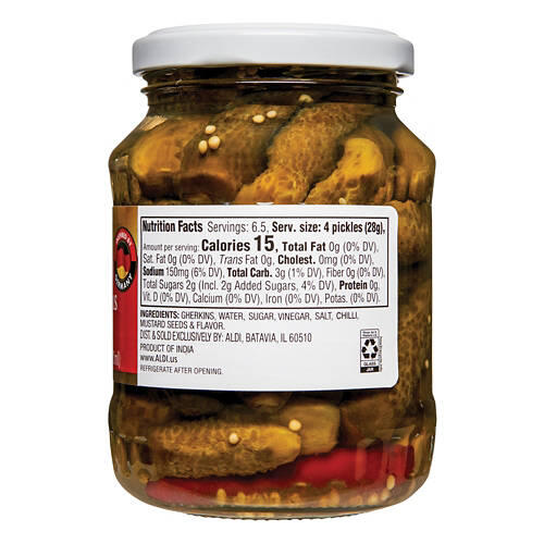 Chili Cornichons, 12.5 oz