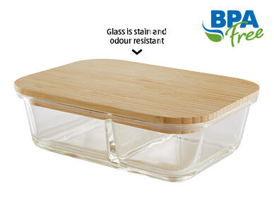 Glass Containers with Bamboo Lids