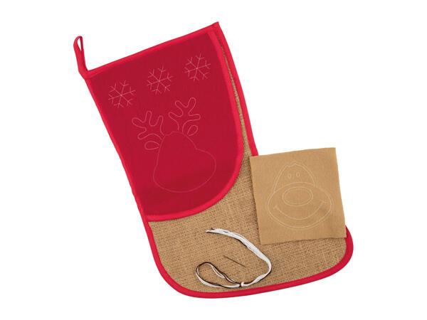 Crelando Jute Christmas Stocking Craft Kit