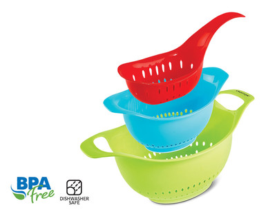 Crofton 3-Piece Colander Set or 3-Quart Colander