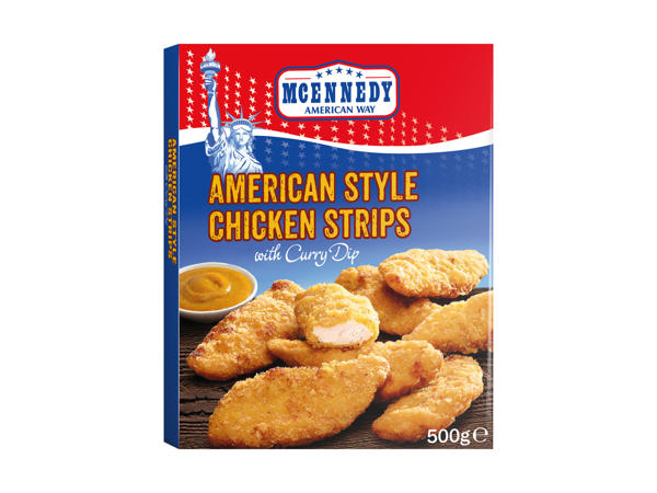 Filetti di pollo americano con dip