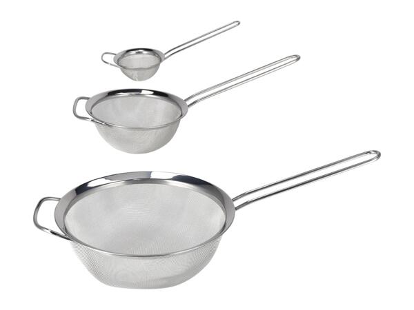 Silvercrest Stainless Steel Sieve Set - 3 Pieces