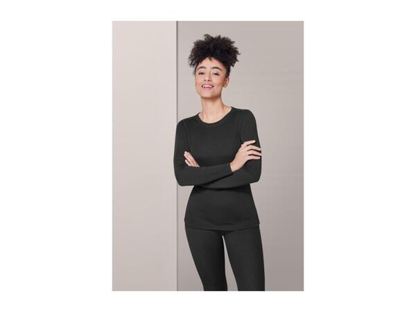 Esmara Ladies' Thermal Base Layer Top - Black
