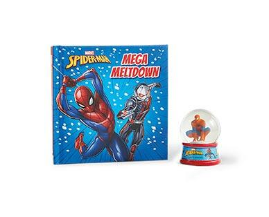 Disney or Marvel Storybook and Snowglobe Gift Set