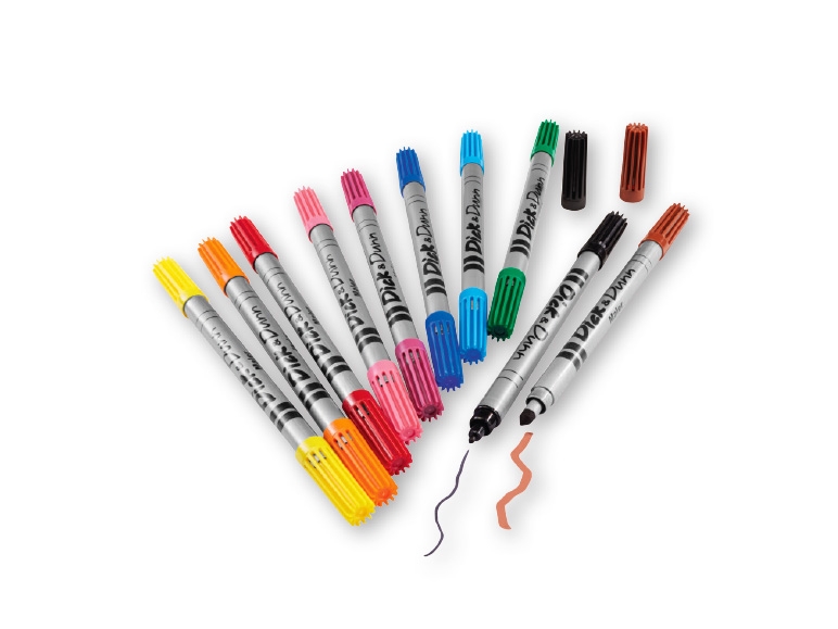UNITED OFFICE Double-Ended Felt-tip Pens