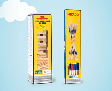 Holz-Geschicklichkeitsspiele