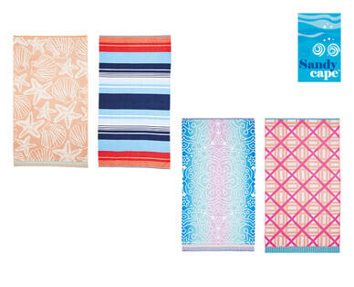 Terry Jacquard Beach Towel or Bag and Hat Set
