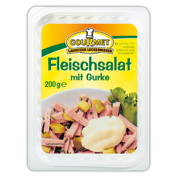 Fleischsalat mit Gurke