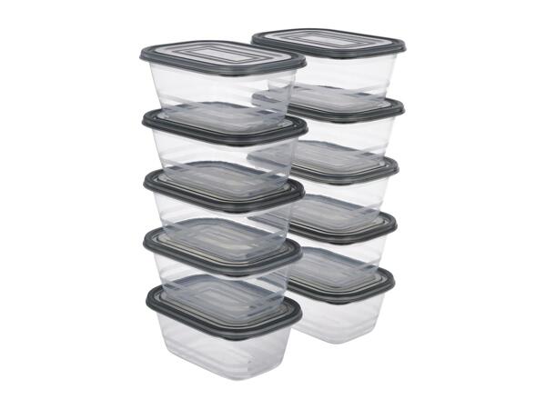 Silvercrest 0.6L Food Storage Containers - 10 Pack