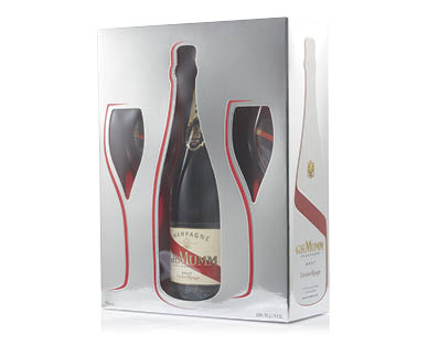 G.H. Mumm Champagne NV Twin Flute Gift Pack 750ml