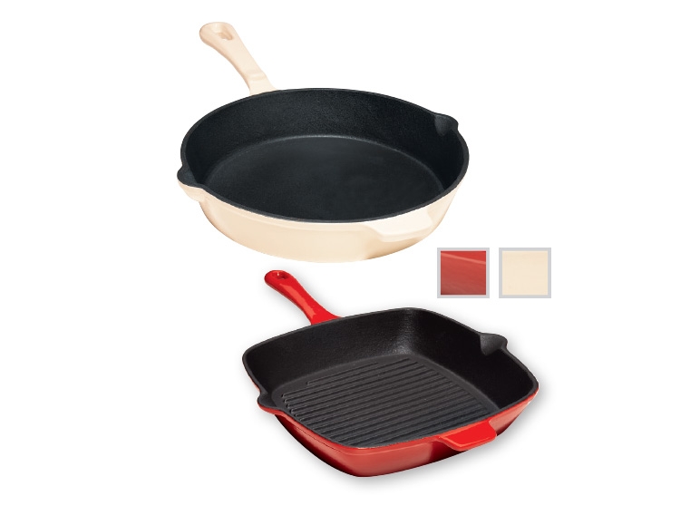 ERNESTO Cast Iron Pan/Cast Iron Grill Pan
