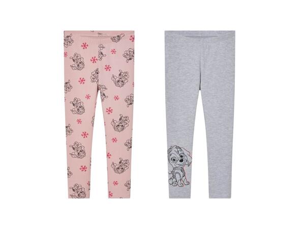 Girls' leggings, 2 pairs "Gabby's Dollhouse, Paw Patrol"