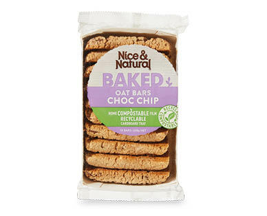 Nice & Natural Baked Oat Bars Banana 10pk/200g