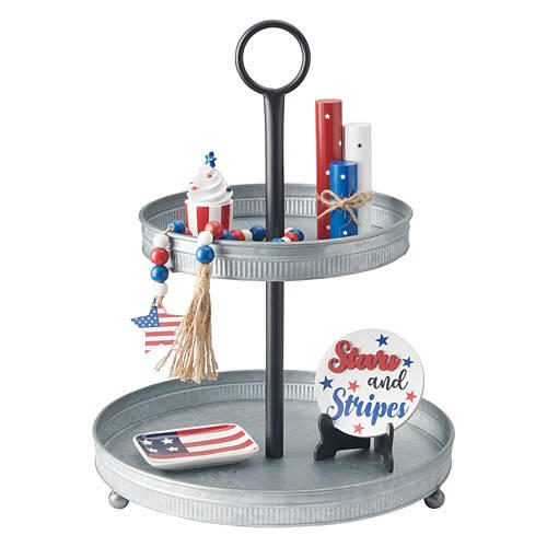 Galvanized Tiered Tray