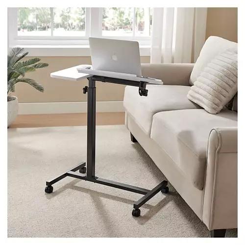 Rolling Laptop Desk, White