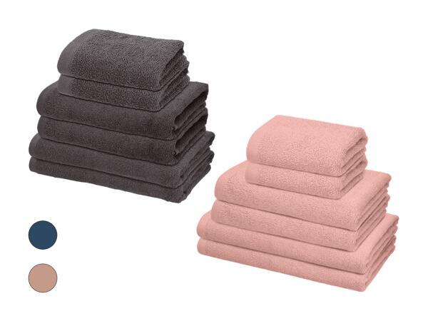 Set de linges éponges, 6 pièces