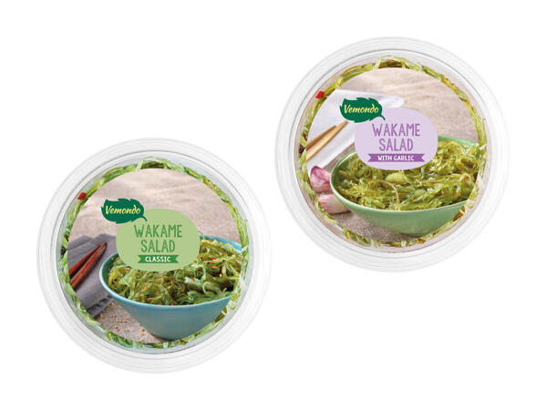 Salade d'algues marines wakamé