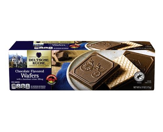 Deutsche Küche 
 Milk or Dark Chocolate Covered Wafers