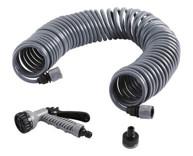 Coiled Garden Hose Set 15m