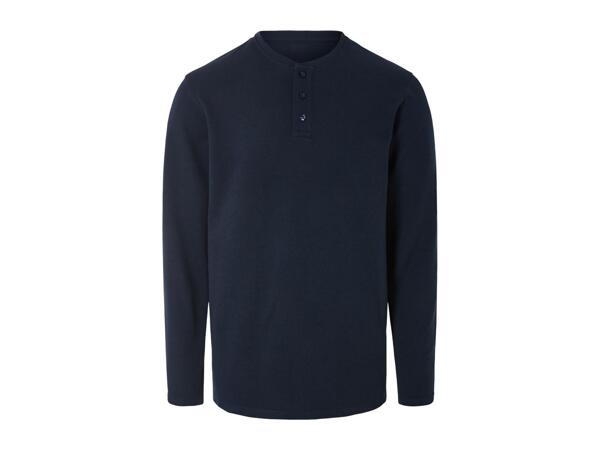 Livergy Men's Long Sleeve Top - Navy