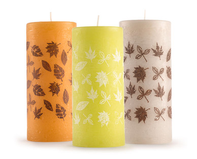Herbstliche Premium-Rustikkerze