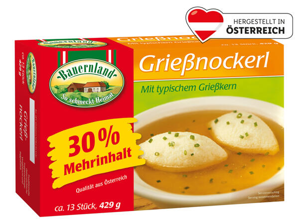 Bauernland Grießnockerl