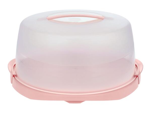 Silvercrest Pink Round Cake Storage Box