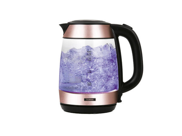 Glass Kettle Rose Gold