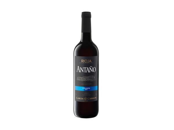 Antaño, Rioja Crianza, Spanish