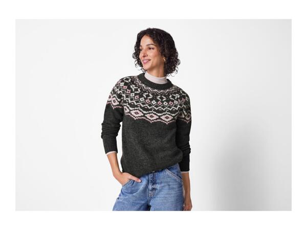 Esmara Ladies' Grey Chunky Knit Jumper