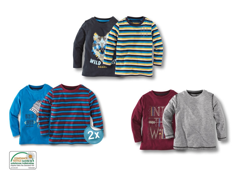 Tee-shirts à manches longues, lot de 2