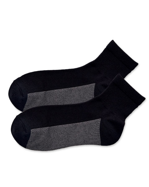 Crane Black Ankle Golf Socks 2-Pack
