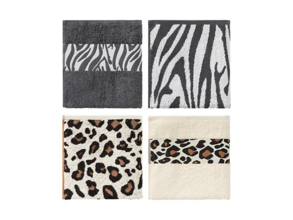 Serviettes de toilette éponge, lot de 2