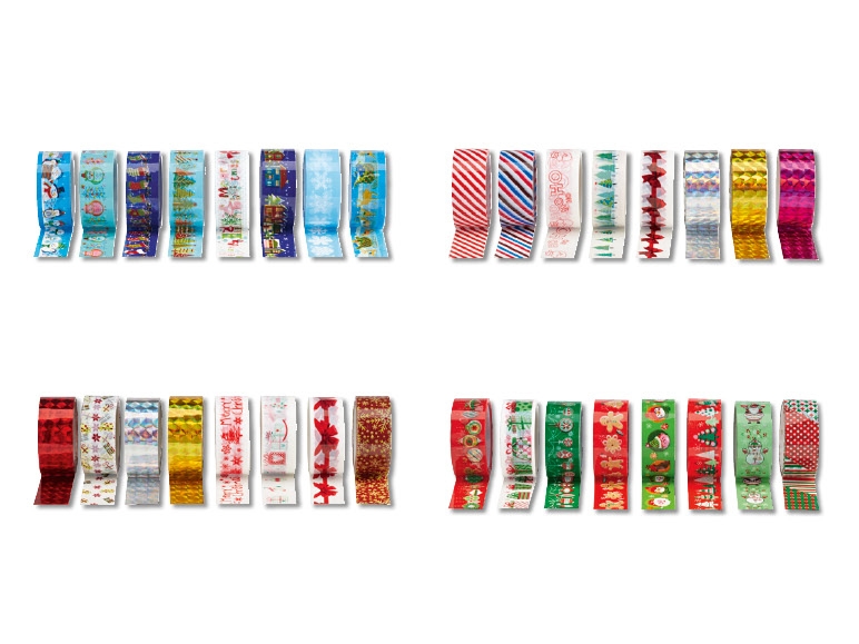 Ruban adhésif décoratif, lot de 8