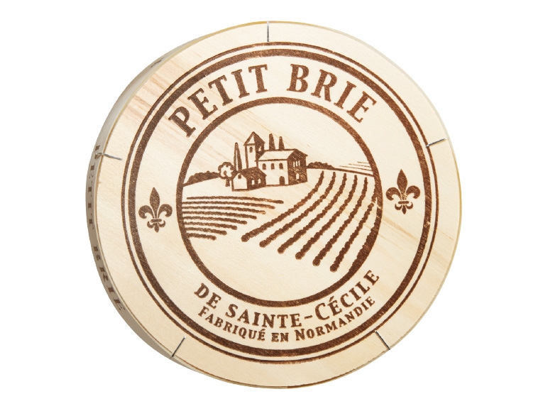 Brie-Torte in Holzschachtel