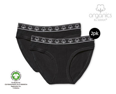 Women's Organic Cotton Underwear - Bikini 2pk