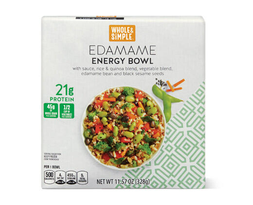 Whole & Simple Tahini & Chickpea or Edamame Protein Bowl 