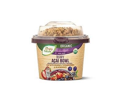 Simply Nature Organic Acai BowlsTropical or Berry