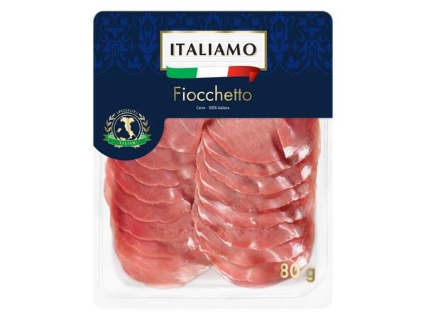 Sliced fiocchetto ham