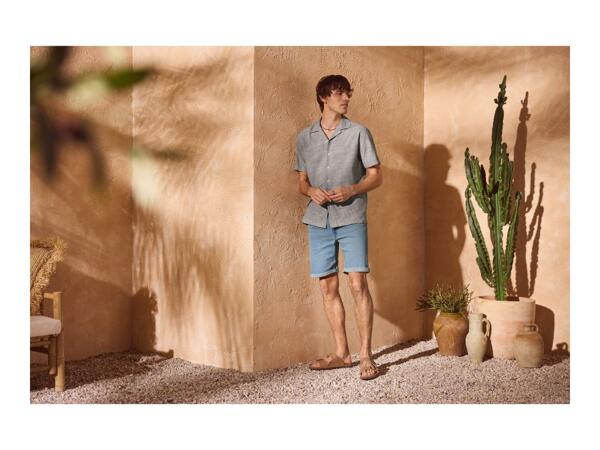 Men's Light Blue Denim Shorts