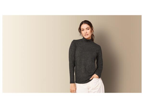 Ladies' Ribbed Turtleneck Top