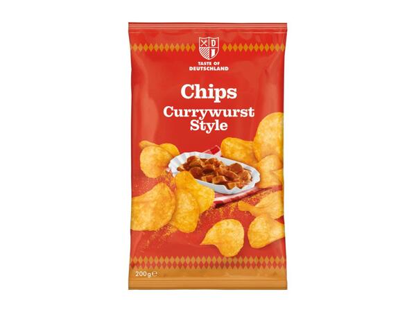 Taste of Deutschland Chips Currywurst Style