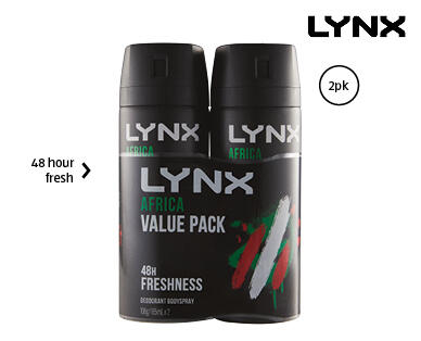 Lynx Body Spray 2 x 106g