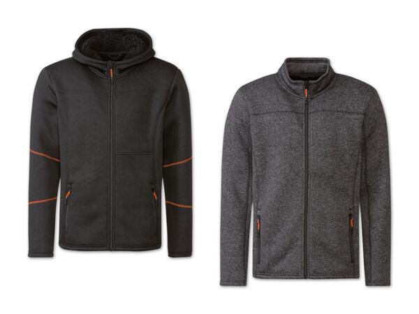 Herren Strick-Fleecejacke