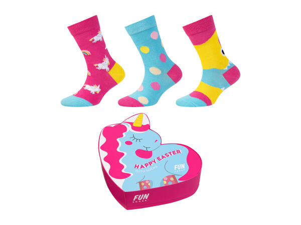 Kids' Fun Easter Socks - 3 Pack
