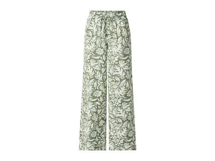 ESMARA Ladies' Patterned Linen Blend Trousers